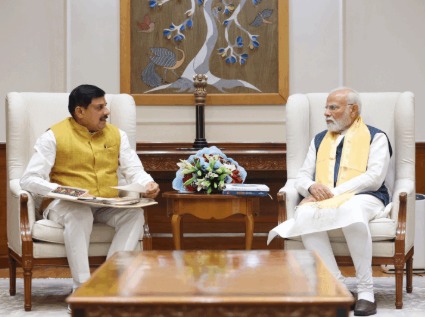 सीएम मोहन यादव ने की पीएम मोदी से मुलाकात*