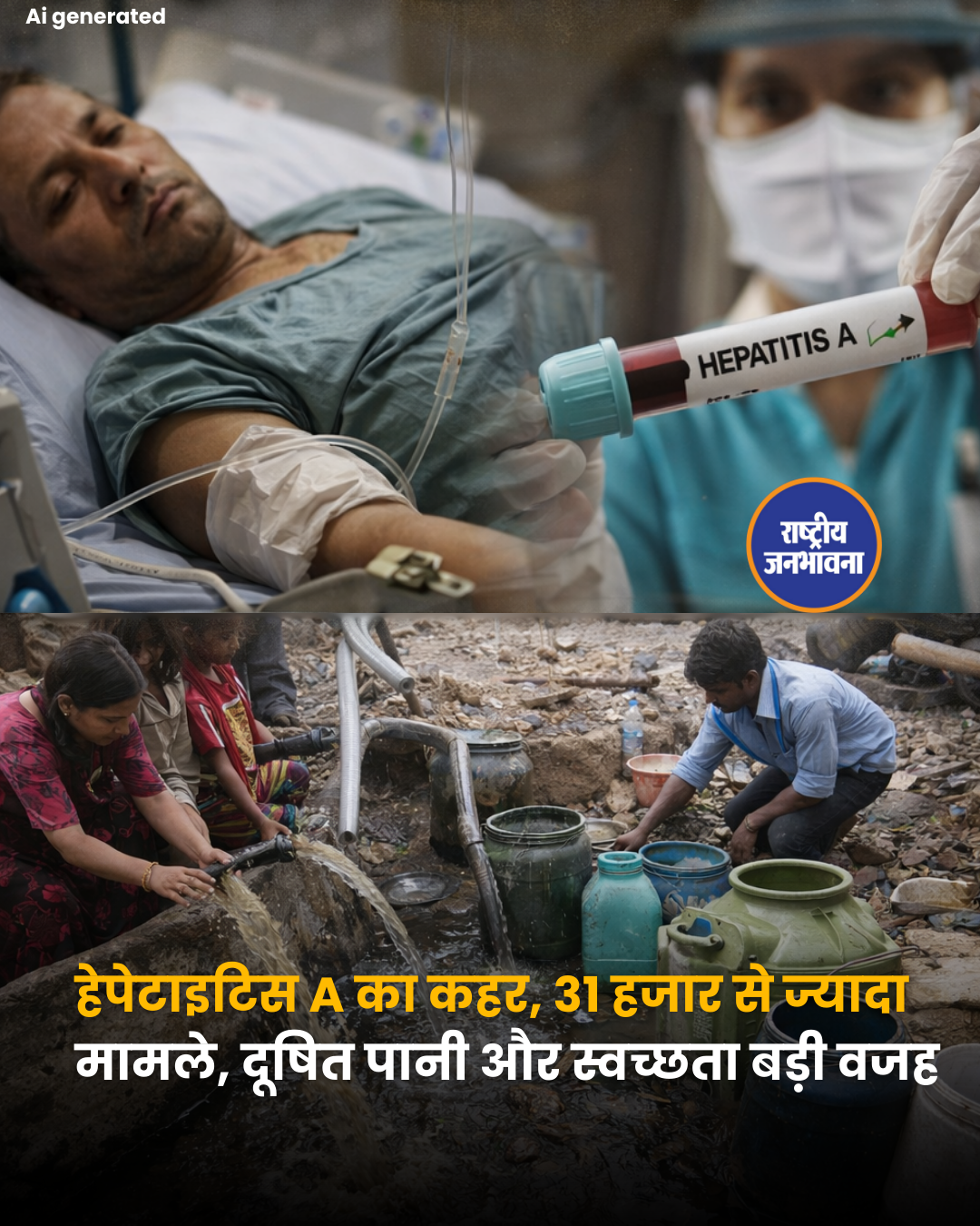 हेपेटाइटिस A का कहर, 31 हजार से ज्यादा मामले, दूषित पानी और स्वच्छता बड़ी वजह