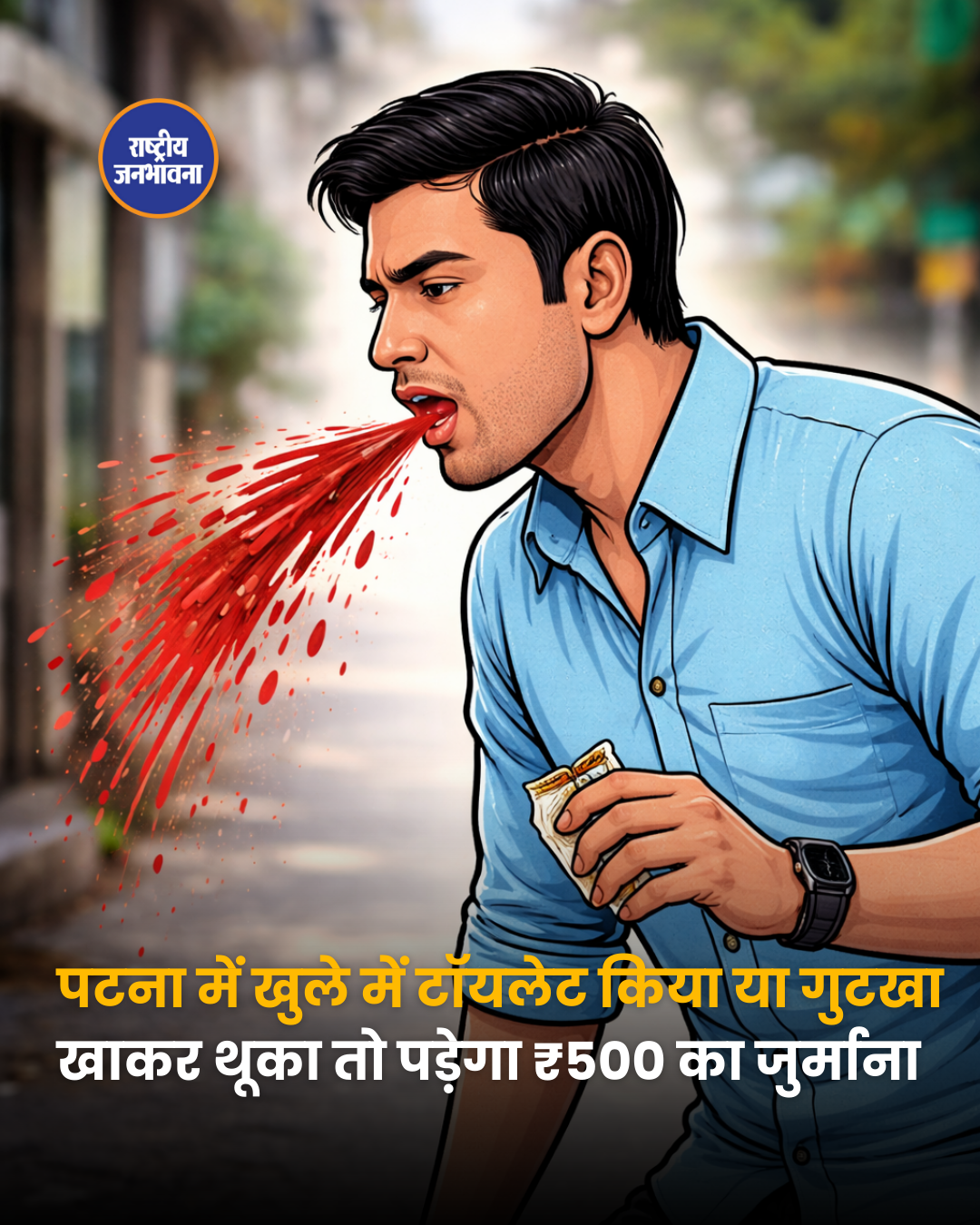 पटना में खुले में टॉयलेट किया या गुटखा खाकर थूका तो पड़ेगा ₹500 का जुर्माना