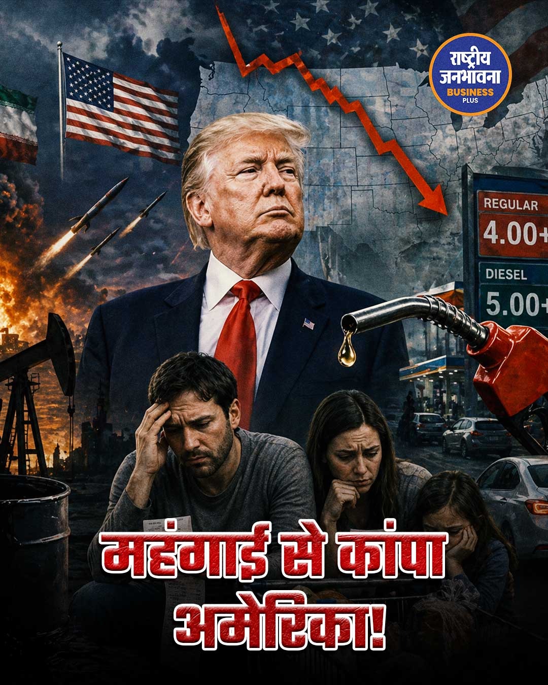 मिडिल ईस्ट तनाव का असर: अमेरिकी अर्थव्यवस्था पर बढ़ा दबाव, उपभोक्ता भावना रिकॉर्ड निचले स्तर पर