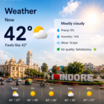 इंदौर में 42 डिग्री