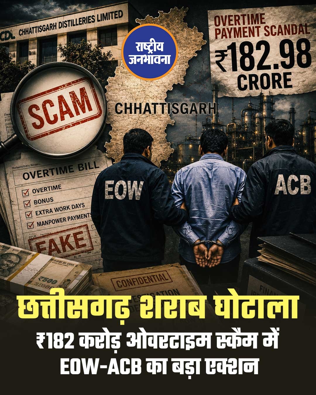 छत्तीसगढ़ में सामने आए ₹182.98 करोड़ के ओवरटाइम पेमेंट घोटाले