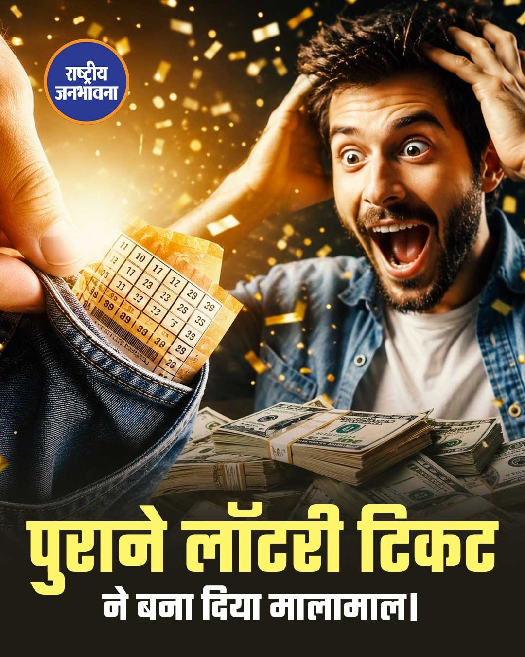 पुराने लॉटरी टिकट ने बना दिया मालामाल ।