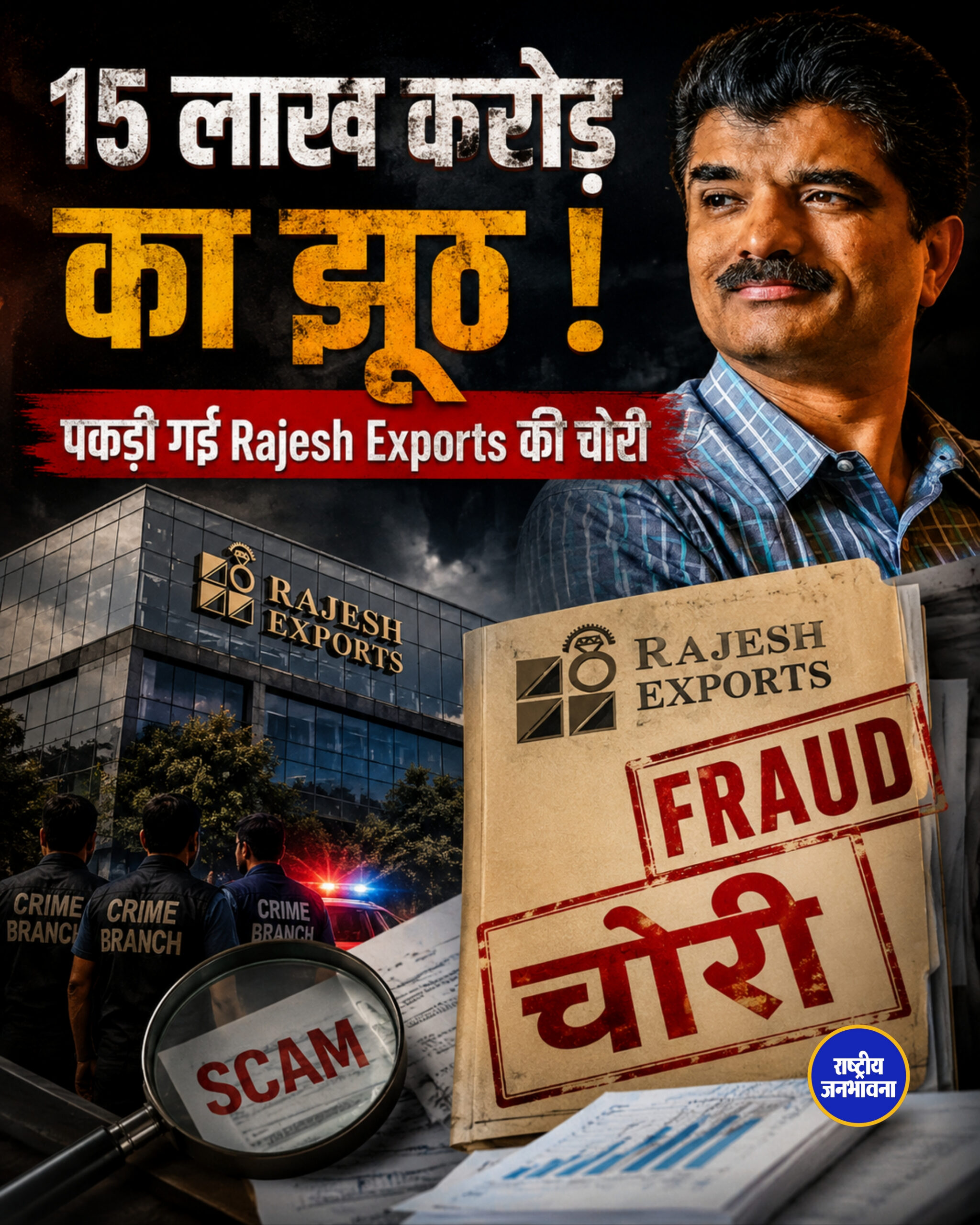 SEBI का बड़ा एक्शन, 15 लाख करोड़ का झूठ! कैसे पकड़ी गई Rajesh Exports की चोरी?