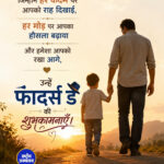 फादर्स डे की शुभकामनाएँ।