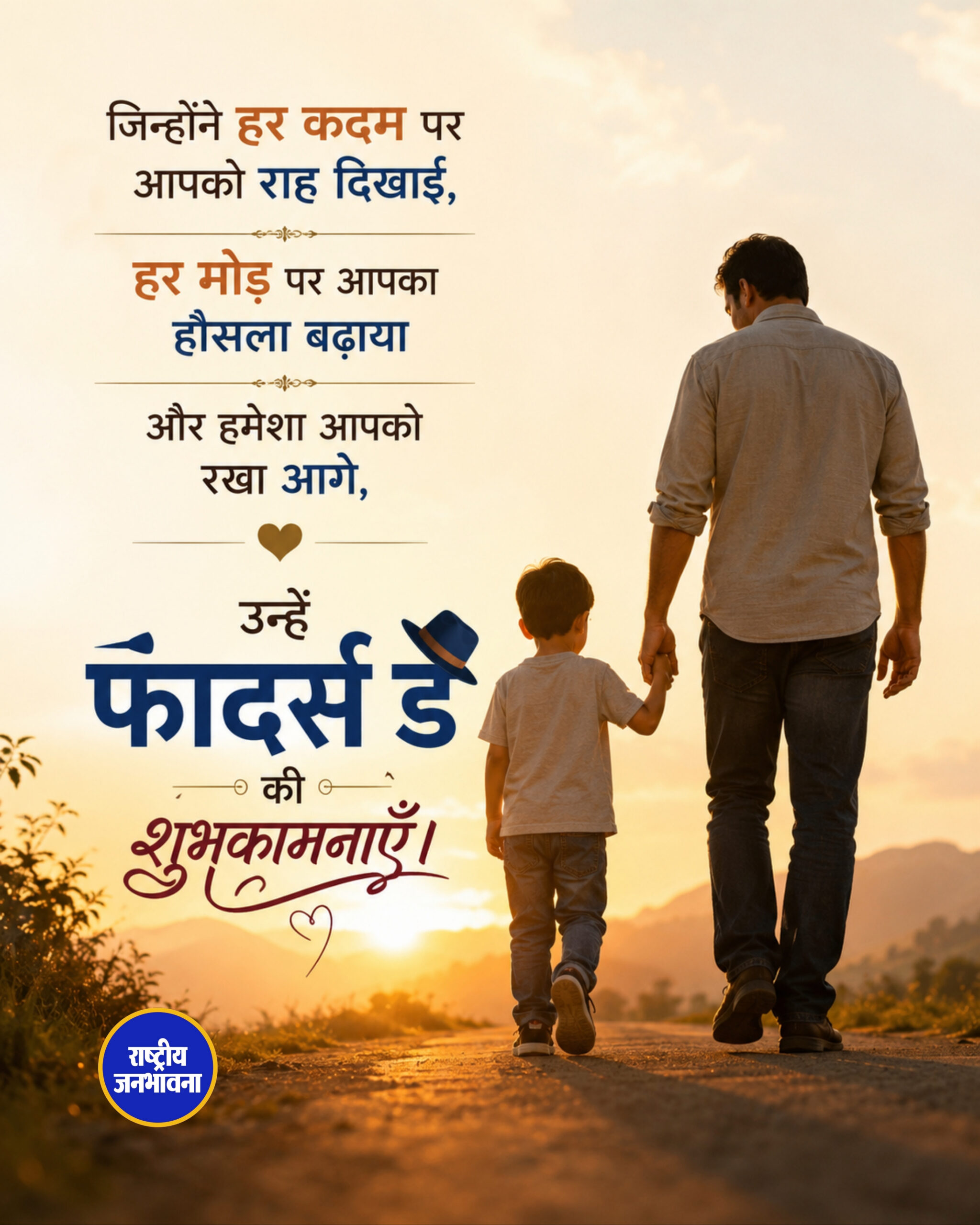 फादर्स डे की शुभकामनाएँ।