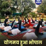 योग दिवस की पूर्व संध्या पर योगमय हुआ भोपाल, हजारों लोगों ने दिया स्वस्थ भारत का संदेश
