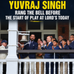 TeamIndia great Yuvraj Singh rang the bell before the start of play at Lord's today 👌