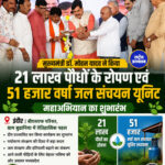 इंदौर से हरियाली का महाअभियान! 21 लाख पौधे, 51 हजार जल संचयन यूनिट का शुभारंभ