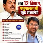 सीएम के पास अब 12 विभाग, पशुपालन भो खुद संभालेंगे