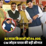 मुख्यमंत्री मोहन यादव ने किसानों को दी ₹3,300 करोड़ से अधिक की सौगात, 82.70 लाख किसानों के खातों में पहुंचे ₹4-4 हजार