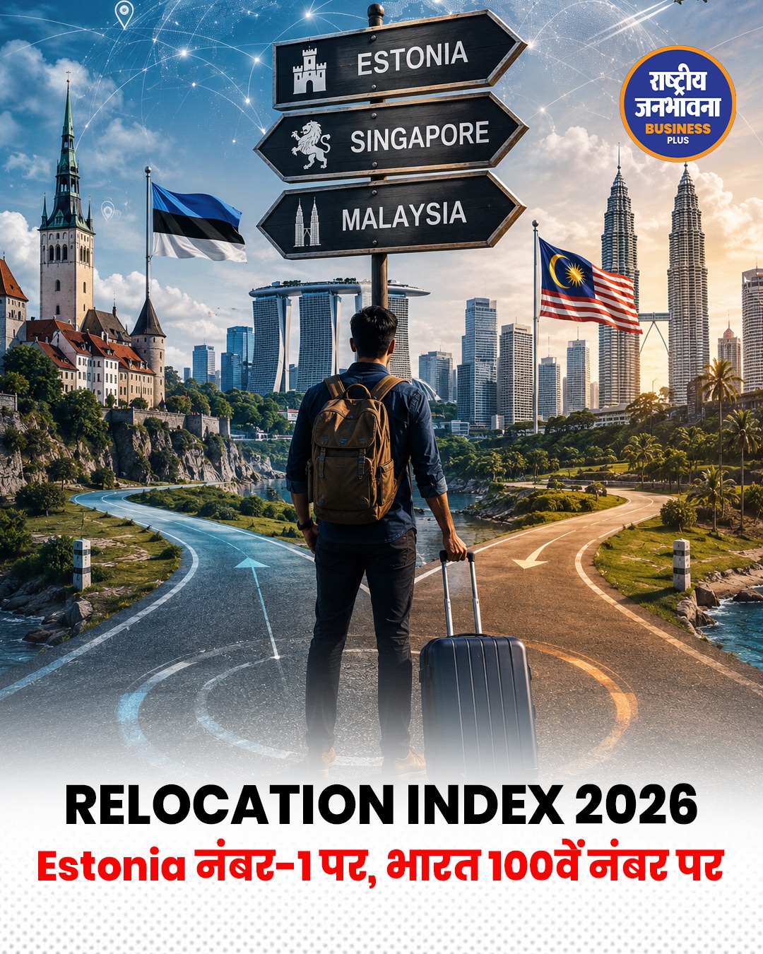 विदेश में बसने के लिए सबसे बेहतरीन देश कौन सा? RUMAVI Index 2026 में Estonia नंबर-1, India 100वें स्थान पर