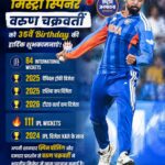 वरुण चक्रवर्ती को 35वें जन्मदिन पर बधाई, जानिए Mystery Spinner के शानदार Cricket Records