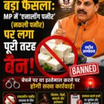 मध्य प्रदेश में Analog Paneer पर प्रतिबंध, CM Mohan Yadav ने दिए तत्काल कार्रवाई के निर्देश