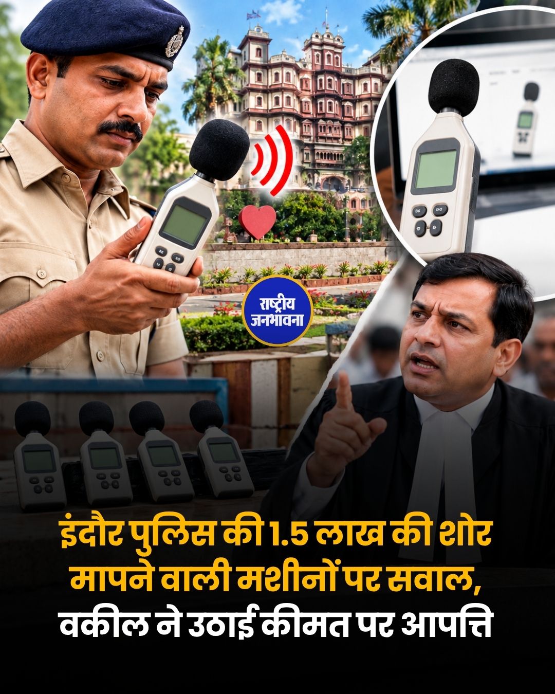 इंदौर में शोर मापने वाली मशीनों की कीमत पर सवाल, हाई कोर्ट में पुलिस की कार्यप्रणाली पर उठे सवाल