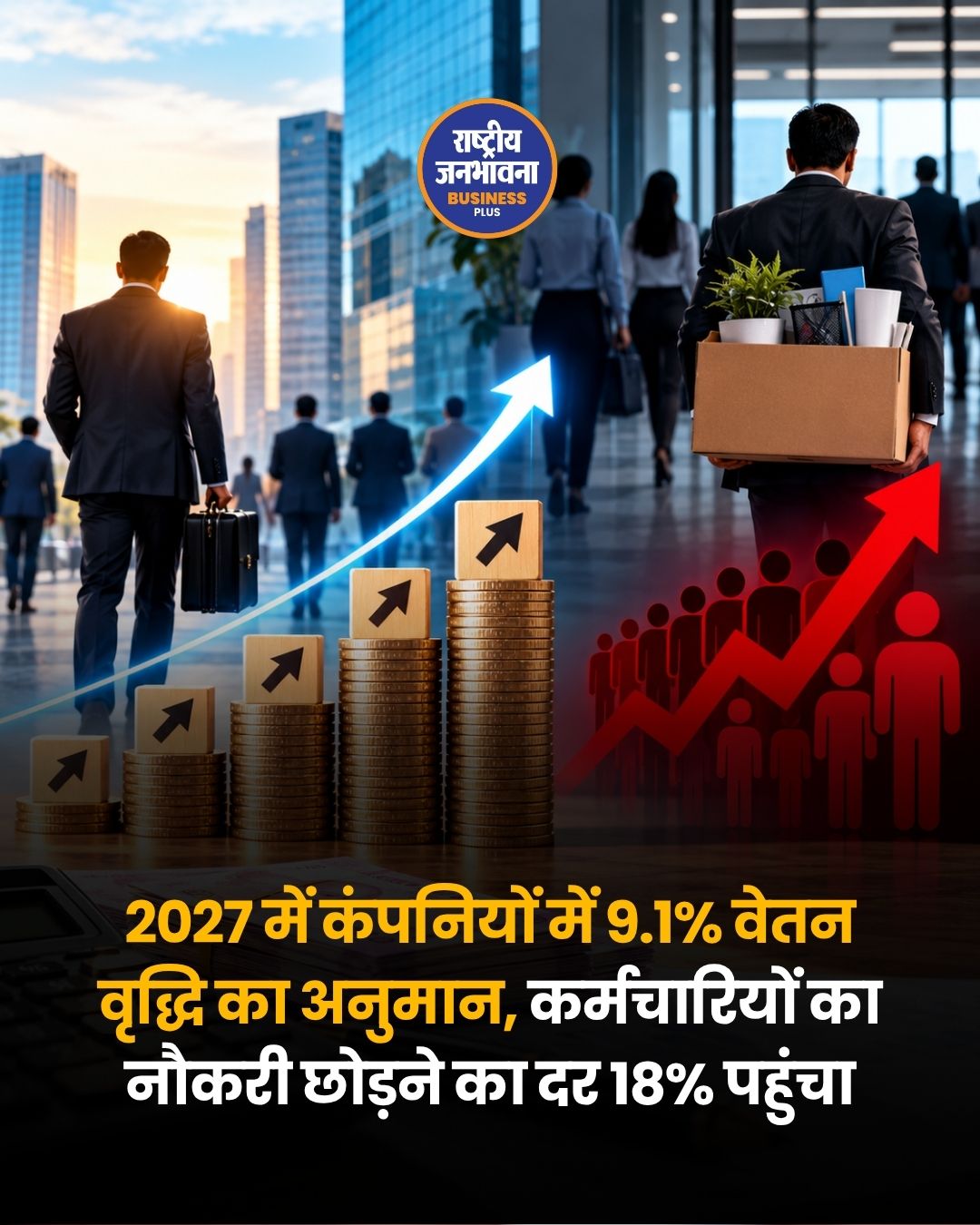 2027 में भारत की कंपनियां बढ़ा सकती हैं 9.1% सैलरी, कर्मचारियों के नौकरी छोड़ने की दर 18% पहुंची