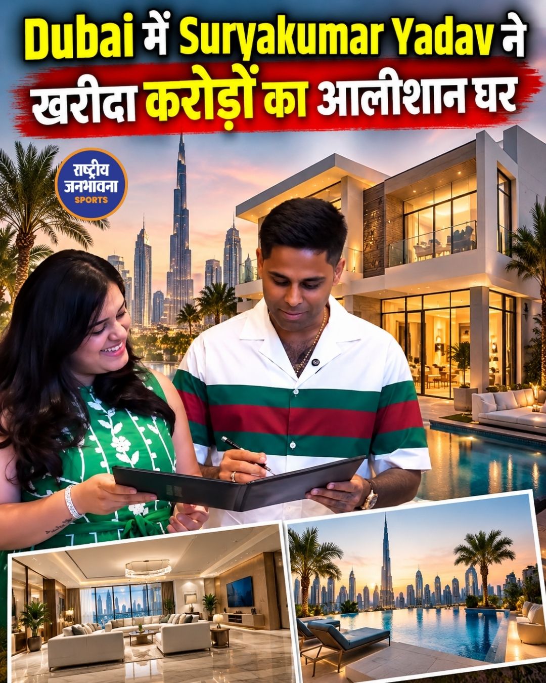 सूर्यकुमार यादव ने दुबई में खरीदा करोड़ों का आलीशान घर, शाहरुख खान होंगे पड़ोसी