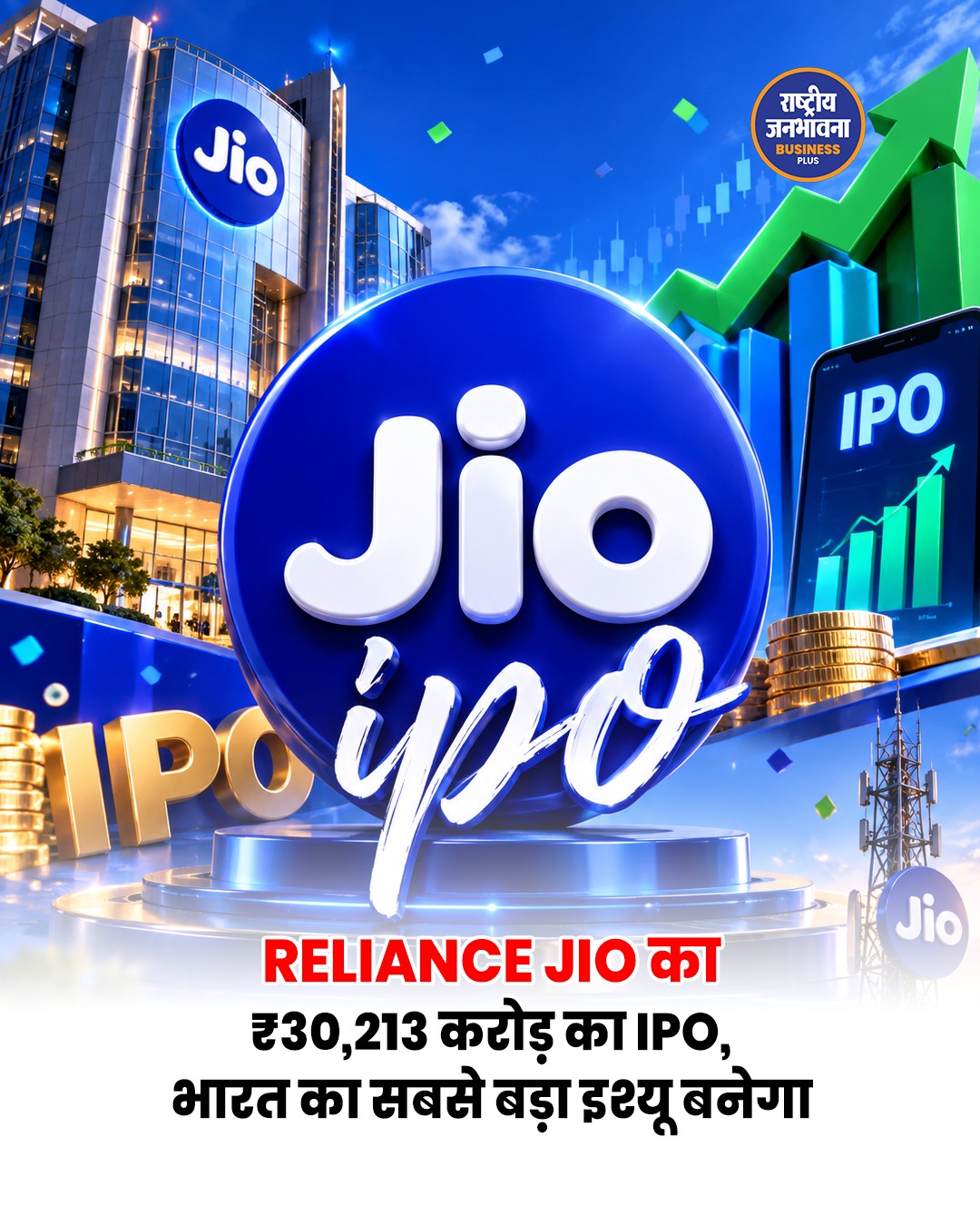 रिलायंस जियो का ₹30,213 करोड़ का IPO, बन सकता है भारत का सबसे बड़ा इश्यू